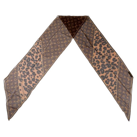 Louis Vuitton Chiffon Cheetah Skinny Scarf - Picture 2 of 5